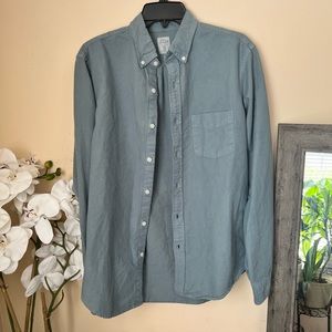 Blue/Green J Crew Button Up Shirt